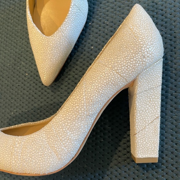 Aldo Rise x Preen by Thornton Bregazzu Pravda Leather Suede Pump 7.5 38 - Picture 7 of 12